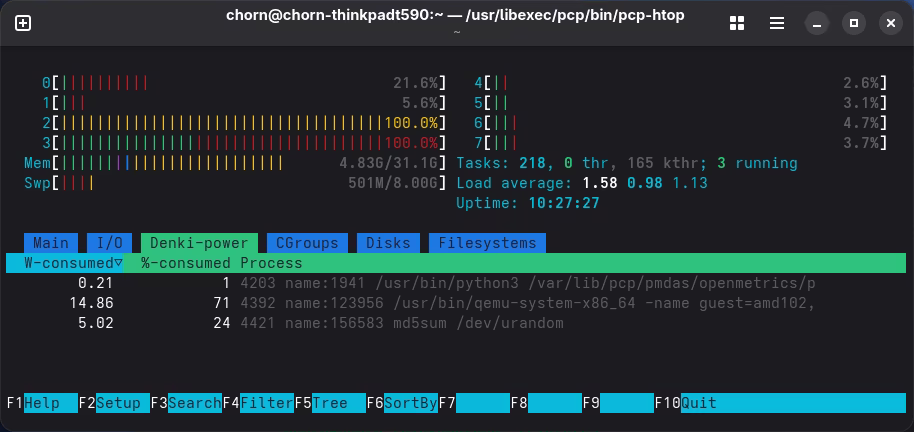 Attribution for procs in guest and hypervisor