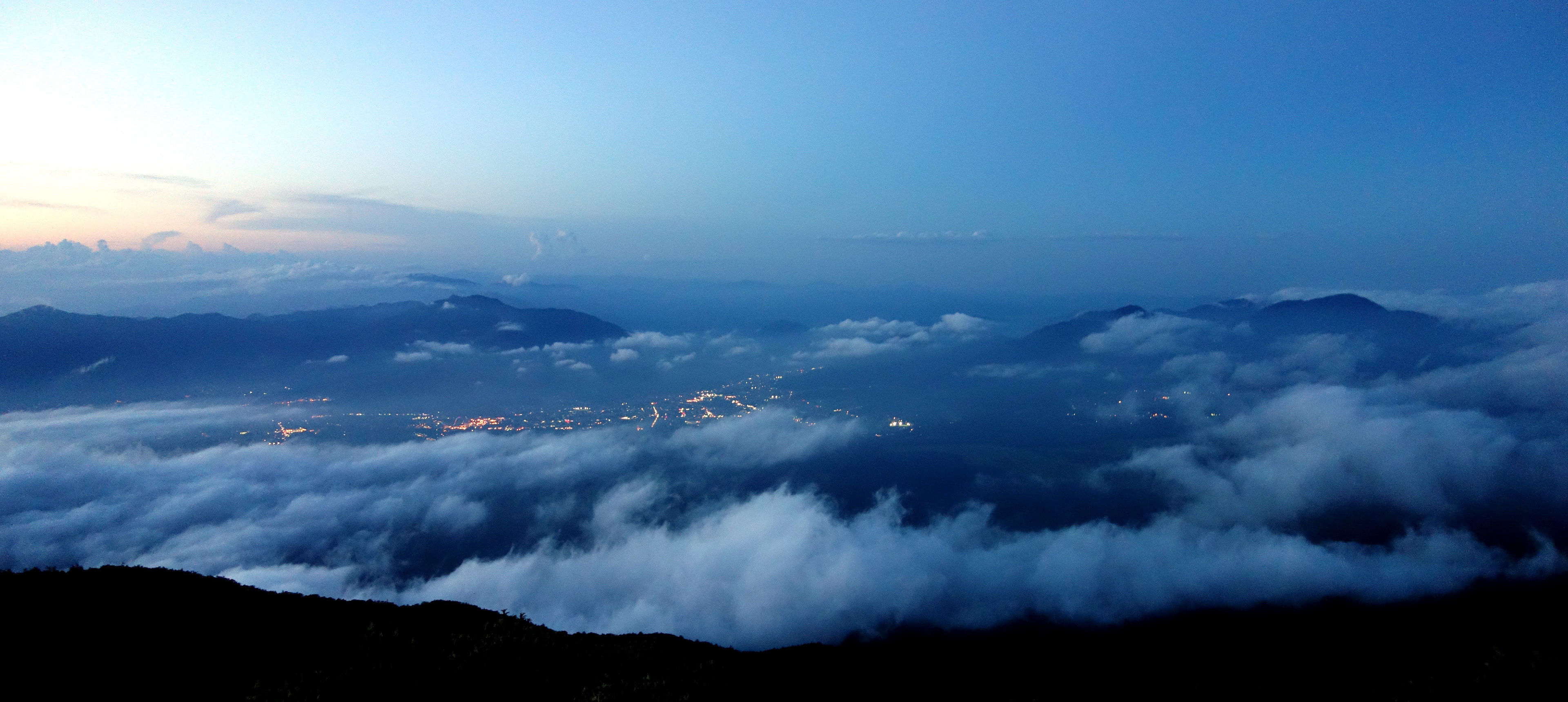 fujisan evening view