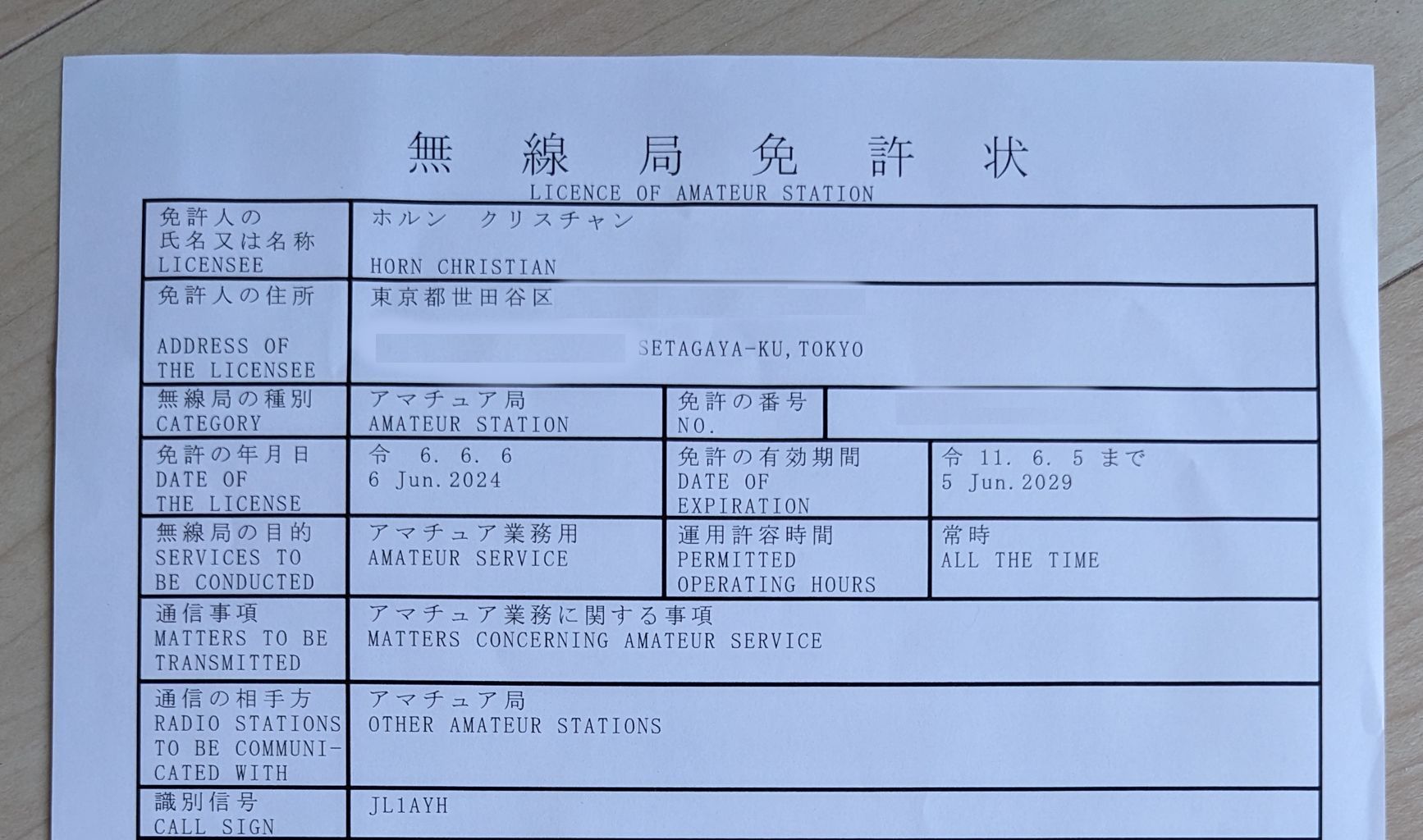 station license